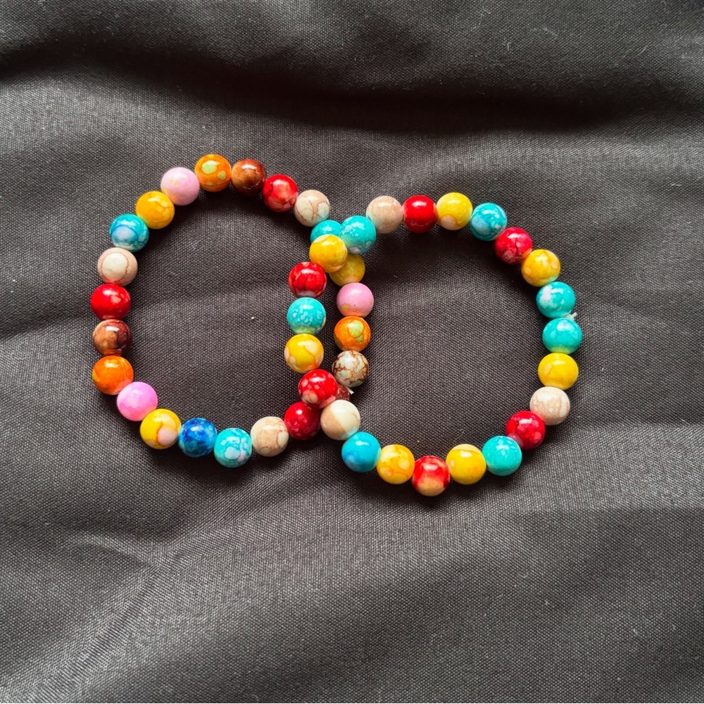 Colorful Beaded Kids Bracelets